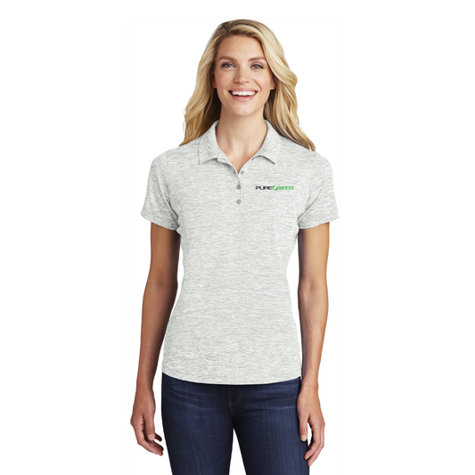 Sport-Tek Ladies PosiCharge Electric Heather Polo